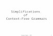 Costas Buch - RPI1 Simplifications of Context-Free Grammars