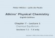 Atkins’ Physical Chemistry Eighth Edition Chapter 7 – Lecture 1 Chemical Equilibrium Copyright © 2006 by Peter Atkins and Julio de Paula Peter Atkins Julio