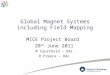 Global Magnet Systems including Field Mapping MICE Project Board 28 th June 2011 M Courthold – RAL R Preece - RAL