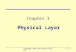 Copyright 2005 John Wiley & Sons, Inc3 - 1 Chapter 3 Physical Layer