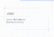 1 JDBC Java Database Connectivity. 2 http://www.cs.huji.ac.il/~dbi/recitations/JDBC-PSQL- c.pdf http://java.sun.com/docs/books/tutorial/jdbc/ http://www.java-