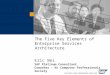 The Five Key Elements of Enterprise Services Architecture Eric Wei SAP Platinum Consultant Coworker - NJ Computer Professionals Society