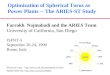 Optimization of Spherical Torus as Power Plants -- The ARIES-ST Study Farrokh Najmabadi and the ARIES Team University of California, San Diego ISFNT-5