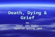Death, Dying & Grief by Prof. Unn Hidle Updated Spring 2009