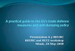Presentation b y BEUBC BEUBC and BCCI workshop Minsk, 29 May 2009