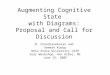 Augmenting Cognitive State with Diagrams: Proposal and Call for Discussion B. Chandrasekaran and Unmesh Kurup Ohio State University LAIR Soar Workshop,