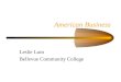 American Business Leslie Lum Bellevue Community College