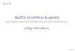 Slide 1 Vitaly Shmatikov CS 378 Buffer Overflow Exploits