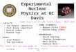 Daniel Cebra - Physics 295 11-Feb-04 Experimental Nuclear Physics at UC Davis PS… Check out our web page at  FACULTY: Jim Draper