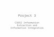Project 3 CS652 Information Extraction and Information Integration