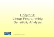 Chapter 4: Linear Programming Sensitivity Analysis © 2007 Pearson Education