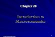 1 Introduction to Macroeconomics Chapter 20 © 2006 Thomson/South-Western