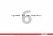 6 Copyright © 2004, Oracle. All rights reserved. Dynamic SQL and Metadata