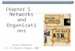 Networks and Organizations Chapter 5 Lecture PowerPoint © W. W. Norton & Company, 2008