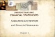 UNDERSTANDING FINANCIAL STATEMENTS Accounting Environment and Financial Statements Chapter 1