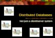 Distributed Databases Not just a client/server system