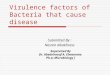 Virulence factors of Bacteria that cause disease Submitted By : Nesren alkakhrass Supervised By: Dr. Abedelraouf A. Elmanama ( Ph.sc Microbiology