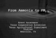 From Ammonia to PM 2.5 Brent Auvermann Texas Cooperative Extension Texas Agricultural Experiment Station Amarillo, TX