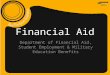 Financial Aid Department of Financial Aid, Student Employment & Military Education Benefits