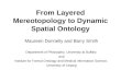 From Layered Mereotopology to Dynamic Spatial Ontology Maureen Donnelly and Barry Smith Department of Philosophy, University at Buffalo and Institute for