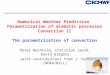 1 Numerical Weather Prediction Parametrization of diabatic processes Convection II The parametrization of convection Peter Bechtold, Christian Jakob, David