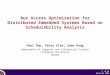 1 of 16 March 30, 2000 Bus Access Optimization for Distributed Embedded Systems Based on Schedulability Analysis Paul Pop, Petru Eles, Zebo Peng Department
