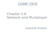 Chapter 5.6 Network and Multiplayer SUNDEEP MYNENI COMP 7970