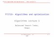 TTIT33 Algorithms and Optimization – DALG Lecture 6 Jan Maluszynski - HT 20066.1 TTIT33- Algorithms and optimization Algorithms Lecture 5 Balanced Search