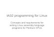 IA32 programming for Linux Concepts and requirements for writing Linux assembly language programs for Pentium CPUs