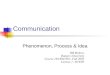 Communication Phenomenon, Process & Idea HB Mokros Rutgers University Course 194:694:601--Fall 2005 Lecture 1--9/14/05