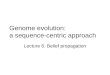 Genome evolution: a sequence-centric approach Lecture 6: Belief propagation