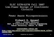 Copyright Agrawal, 2007 ELEC6270 Fall 07, Lecture 14 1 ELEC 5270/6270 Fall 2007 Low-Power Design of Electronic Circuits Power Aware Microprocessors Vishwani