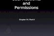 User Accounts and Permissions Chapter IV / Part II