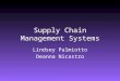 Supply Chain Management Systems Lindsey Palmiotto Deanna Nicastro