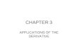 CHAPTER 3 APPLICATIONS OF THE DERIVATIVE. 3.1 Maxima & Minima Maxima: point whose function value is greater than or equal to function value of any other
