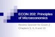 ECON 202: Principles of Microeconomics Review Session for Exam 2 Chapters 5, 6, 9 and 10