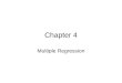 Chapter 4 Multiple Regression. 4.1 Introduction