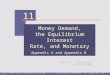 11 © 2004 Prentice Hall Business PublishingPrinciples of Economics, 7/eKarl Case, Ray Fair Money Demand, the Equilibrium Interest Rate, and Monetary Policy