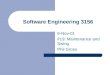 Software Engineering 3156 6-Nov-01 #19: Maintenance and Swing Phil Gross