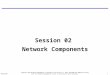MJ02/07041 Session 02 Network Components Adapted from Network Management: Principles and Practice © Mani Subramanian 2000 and solely used for Network Management