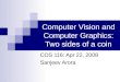 Computer Vision and Computer Graphics: Two sides of a coin COS 116: Apr 22, 2008 Sanjeev Arora