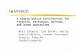 1 SWAPEROO Neil Daswani, Dan Boneh, Hector Garcia-Molina, Steven Ketchpel, Andreas Paepcke Stanford University A Simple Wallet Architecture for Payments,