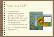 What is a GIS? 4 A geographic information system (GIS) = a computer- based tool for analyzing (and mapping) spatial or, geographic information (2D or 3D)
