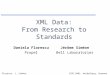 ICDE’2001, Heidelberg, Germany1 D. Florescu, J. Siméon XML Data: From Research to Standards Daniela Florescu Propel Jérôme Siméon Bell Laboratories