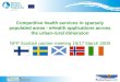 Competitive health services in sparsely populated areas - eHealth applications across the urban-rural dimension NPP Scottish partner meeting 16/17 March