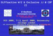 Diffractive W/Z & Exclusive JJ @ CDF II DIS 2008, 7-11 April 2008, University College London XVI International Workshop on Deep-Inelastic Scattering and