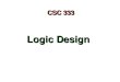 Logic Design CSC 333. – 2 – Overview of Logic Design Fundamental Hardware Requirements Communication How to get values from one place to another Computation