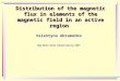 Distribution of the magnetic flux in elements of the magnetic field in an active region Valentyna Abramenko Big Bear Solar Observatory, NJIT