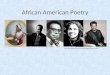 African American Poetry 