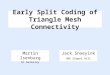 Martin Isenburg UC Berkeley Jack Snoeyink UNC Chapel Hill Early Split Coding of Triangle Mesh Connectivity